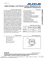 MAX8719ETA+T datasheet pdf MAXIM - Dallas Semiconductor