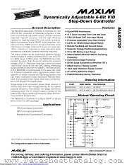 MAX8720ETX+ datasheet pdf MAXIM - Dallas Semiconductor