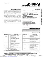 MAX8720EVKIT datasheet pdf MAXIM - Dallas Semiconductor
