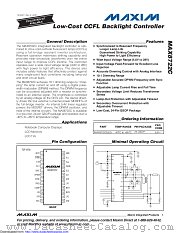 MAX8722C datasheet pdf MAXIM - Dallas Semiconductor