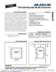 MAX8727ETB+ datasheet pdf MAXIM - Dallas Semiconductor