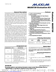 MAX8739EVKIT datasheet pdf MAXIM - Dallas Semiconductor