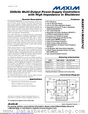 MAX8742EAI+ datasheet pdf MAXIM - Dallas Semiconductor