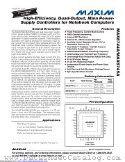 MAX8744AETJ+ datasheet pdf MAXIM - Dallas Semiconductor