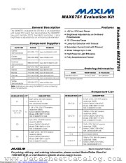 MAX8751EVKIT datasheet pdf MAXIM - Dallas Semiconductor