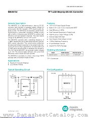 MAX8752ETA+ datasheet pdf MAXIM - Dallas Semiconductor