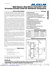 MAX8764 datasheet pdf MAXIM - Dallas Semiconductor