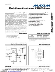 MAX8791BGTA+ datasheet pdf MAXIM - Dallas Semiconductor