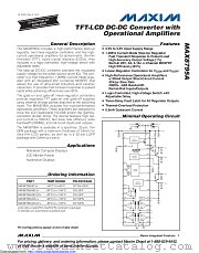 MAX8795AGCJ+ datasheet pdf MAXIM - Dallas Semiconductor
