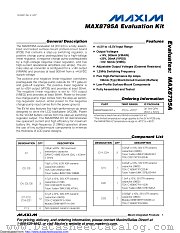 MAX8795AEVKIT+ datasheet pdf MAXIM - Dallas Semiconductor
