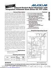 MAX8798ETX+ datasheet pdf MAXIM - Dallas Semiconductor