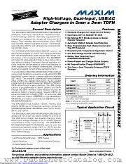 MAX8804VETA+T datasheet pdf MAXIM - Dallas Semiconductor