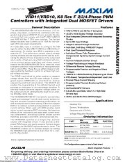 MAX8810AETM+ datasheet pdf MAXIM - Dallas Semiconductor