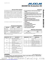 MAX8815AEVKIT+ datasheet pdf MAXIM - Dallas Semiconductor