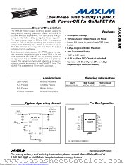 MAX881REUB+T datasheet pdf MAXIM - Dallas Semiconductor