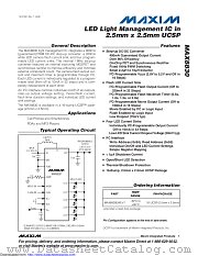 MAX8830 datasheet pdf MAXIM - Dallas Semiconductor