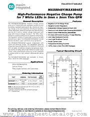 MAX8848Y datasheet pdf MAXIM - Dallas Semiconductor
