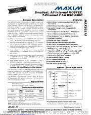 MAX8857AETL+TCBR datasheet pdf MAXIM - Dallas Semiconductor