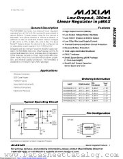 MAX8860EUA30+ datasheet pdf MAXIM - Dallas Semiconductor
