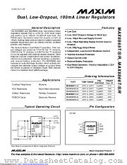 MAX8865 datasheet pdf MAXIM - Dallas Semiconductor