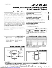 MAX8875EUK25+T datasheet pdf MAXIM - Dallas Semiconductor