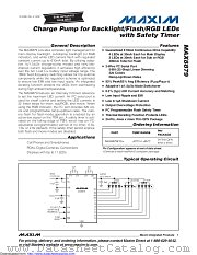 MAX8879ETG+ datasheet pdf MAXIM - Dallas Semiconductor