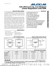 MAX8880ETT datasheet pdf MAXIM - Dallas Semiconductor