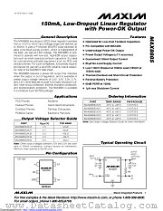 MAX8885EUK30+ datasheet pdf MAXIM - Dallas Semiconductor