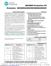 MAX8893EVKIT datasheet pdf MAXIM - Dallas Semiconductor