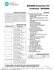 MAX8896EVKIT datasheet pdf MAXIM - Dallas Semiconductor