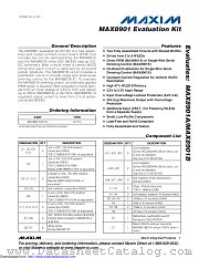 MAX8901EVKIT+ datasheet pdf MAXIM - Dallas Semiconductor