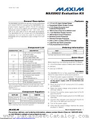 MAX8902EVKIT+ datasheet pdf MAXIM - Dallas Semiconductor