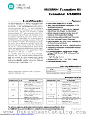 MAX8904EVKIT datasheet pdf MAXIM - Dallas Semiconductor