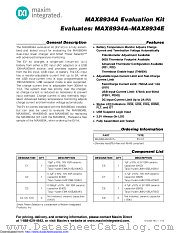 MAX8934AEVKIT+ datasheet pdf MAXIM - Dallas Semiconductor