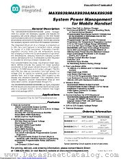 MAX8939BEWV+T10 datasheet pdf MAXIM - Dallas Semiconductor