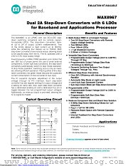 MAX8967CEWV+T datasheet pdf MAXIM - Dallas Semiconductor