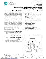MAX8989 datasheet pdf MAXIM - Dallas Semiconductor