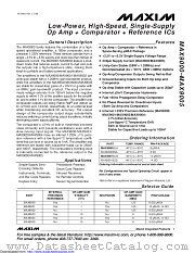 MAX9005EUA-T datasheet pdf MAXIM - Dallas Semiconductor