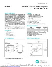 MAX9065EBS+G45 datasheet pdf MAXIM - Dallas Semiconductor