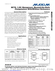 MAX9119EXK+TG35 datasheet pdf MAXIM - Dallas Semiconductor