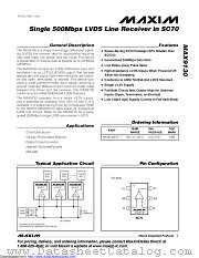 MAX9130EXT/GG8 datasheet pdf MAXIM - Dallas Semiconductor
