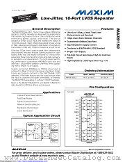 MAX9150EUI+ datasheet pdf MAXIM - Dallas Semiconductor