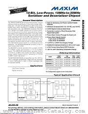 MAX9225ETE datasheet pdf MAXIM - Dallas Semiconductor