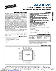 MAX9247ECM/V+TGB datasheet pdf MAXIM - Dallas Semiconductor