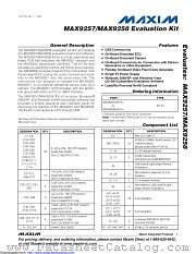 MAX9257EVKIT datasheet pdf MAXIM - Dallas Semiconductor