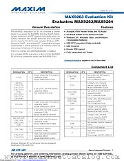 MAX9263EVKIT# datasheet pdf MAXIM - Dallas Semiconductor