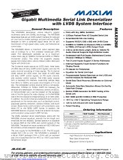MAX9268GCM/V+TGG5 datasheet pdf MAXIM - Dallas Semiconductor