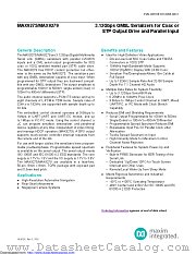 MAX9275 datasheet pdf MAXIM - Dallas Semiconductor
