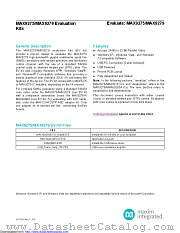 MAX9279COAXEVKIT datasheet pdf MAXIM - Dallas Semiconductor