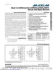 MAX9312ETJ+T datasheet pdf MAXIM - Dallas Semiconductor